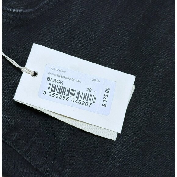 NWT Ted Baker London Skinny Washed Black Jean Size 26 - Picture 11 of 14